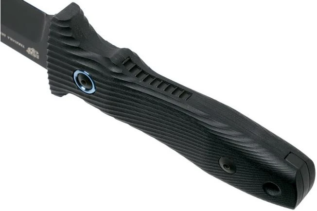 MKM Jouf FX02-C Black G10, Cerakote Black Fixed Knife, Bob Terzuola Design - Image 4