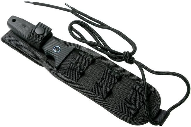 MKM Jouf FX02-C Black G10, Cerakote Black Fixed Knife, Bob Terzuola Design - Image 7