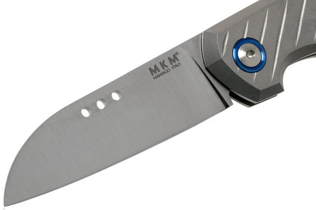 MKM Root RT-GCT Titanium Green Canvas Micarta Pocket Knife, Jens Anso Design - Image 3