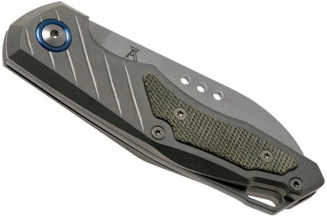 MKM Root RT-GCT Titanium Green Canvas Micarta Pocket Knife, Jens Anso Design - Image 4