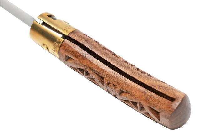 Old Bear Classical Carved Walnut XS, 9307-15-LNI Pocket Knife - Image 5