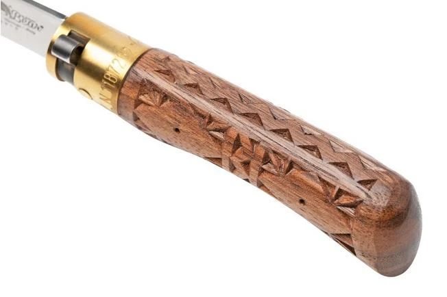 Old Bear Classical Carved Walnut XS, 9307-15-LNI Pocket Knife - Image 7