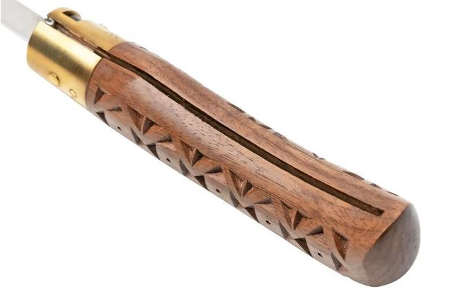 Old Bear Classical Carved Walnut L, 9307-21-LNI Pocket Knife - Image 5