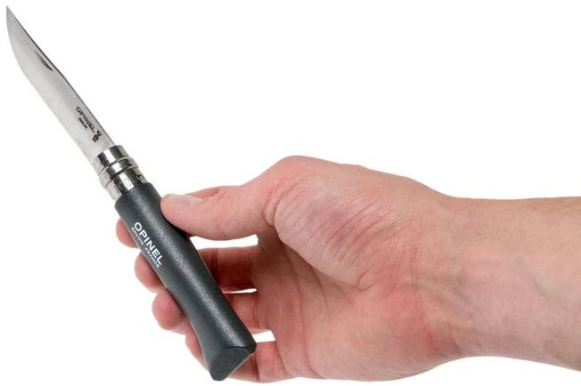 Opinel Pocket Knife No. 08RV Black, Stainless Steel, Blade Length 8.5 Cm - Image 7