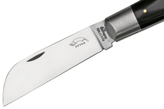 Otter Anchor Knife 173 R.m.L. Large Stainless, Grenadilla, Brass Anchor, Pocket Knife - Image 3