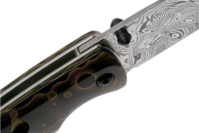 QSP Knife Piglet Limited Edition QS112-C Damasteel, Raffir Noble Pocket Knife - Image 6