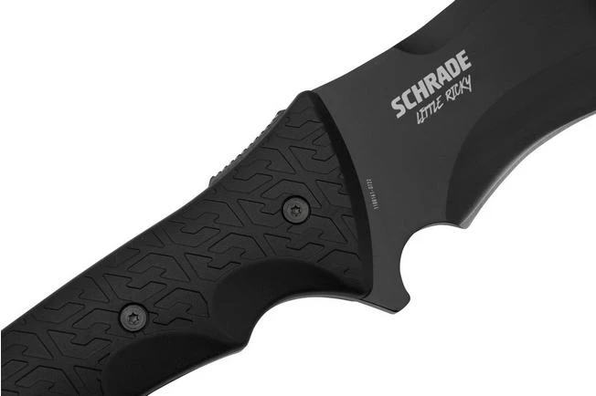 Schrade Little Ricky 65MN, 650911 Black Survival Knife - Image 5