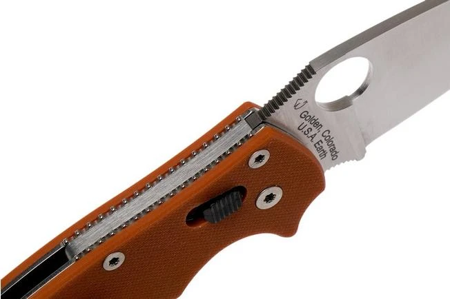 Spyderco Manix 2 REX45 Burnt Orange C101GPBORE2 Sprint Run Pocket Knife - Image 6