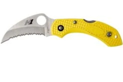 Spyderco Dragonfly 2 Salt Hawkbill C28SYL2HB Serrated Pocket Knife