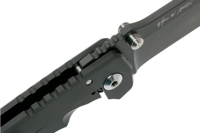 Spartan Blades Harsey Folder, Black PVD, Silver Hardware SF5BK-SHW Pocket Knife - Image 6