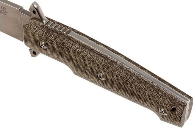 Viper Fate VT 4005 SWCV Stonewashed, Green Micarta, Fixed Blade - Image 5