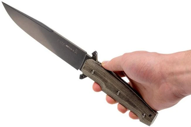 Viper Fate VT 4005 SWCV Stonewashed, Green Micarta, Fixed Blade - Image 8