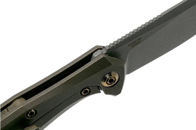 WE Knife Mote 2005A Bronze Pocket Knife, Ostap Hel Design - Image 6