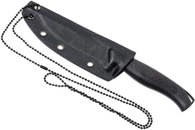 We Knife 607A, Spearpoint Neck Knife, Black - Image 7