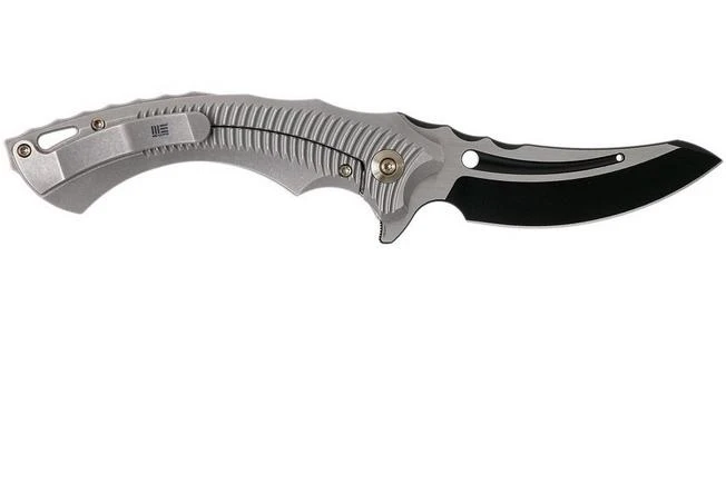 WE Knife 713C Sea Monster Gray Handle, Two Tone Blade Pocket Knife - Image 2