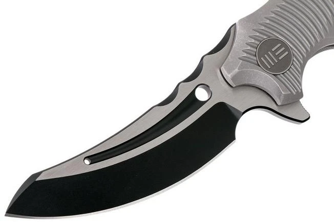 WE Knife 713C Sea Monster Gray Handle, Two Tone Blade Pocket Knife - Image 3