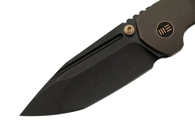 WE Knife Trogon WE22002-2 Bronze Titanium, Black Stonewashed CPM 20CV Pocket Knife - Image 3