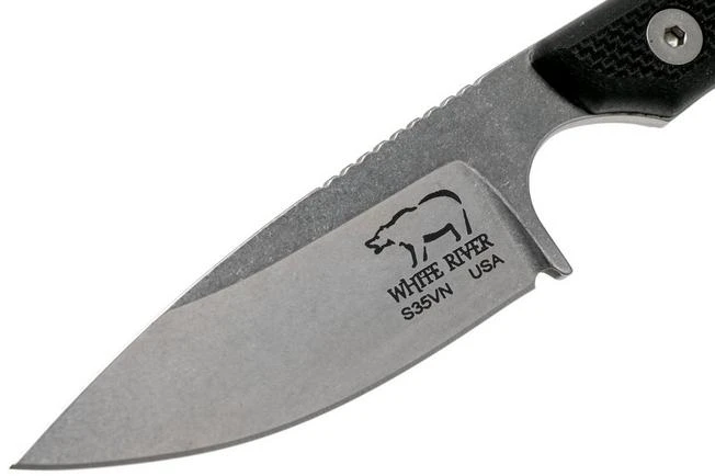 White River Knives M1 Backpacker Pro Black G10 Fixed Knife, Kydex Sheath - Image 3
