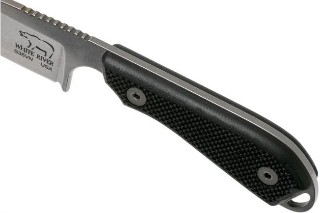 White River Knives M1 Backpacker Pro Black G10 Fixed Knife, Kydex Sheath - Image 5