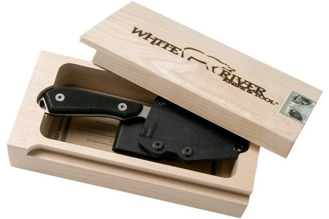 White River Knives M1 Backpacker Pro Black G10 Fixed Knife, Kydex Sheath - Image 9